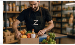 Comerciante preparando un pedido de Zyggo